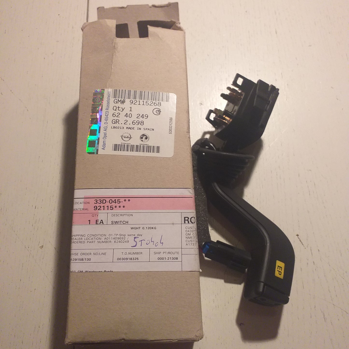 Astra 16V Blinkerschalter Lenkstockschalter original GM Opel NEU