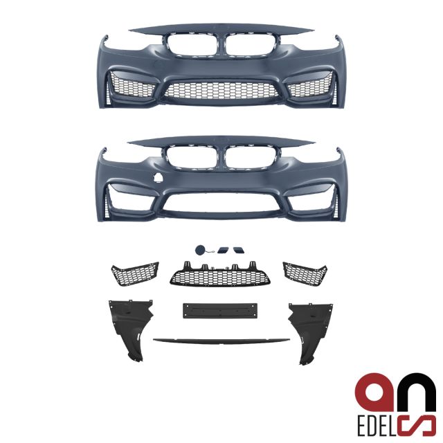 AN Sport Evo Front Stoßstange vorne für SRA mit/ohne PDC passt für BMW F30 F31+Gutachten Serie & M-Paket
