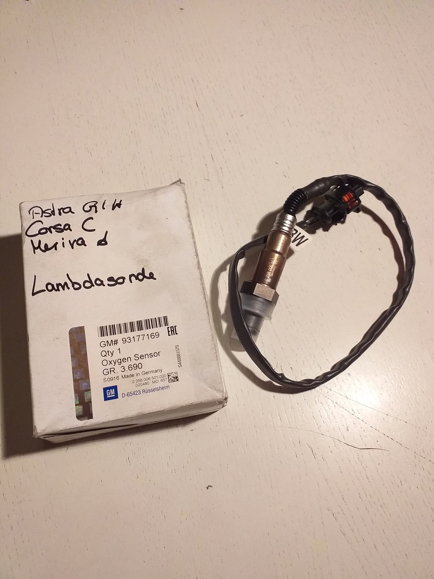 Astra G/H Corsa C Meriva A Lambdasonde original GM Opel NEU