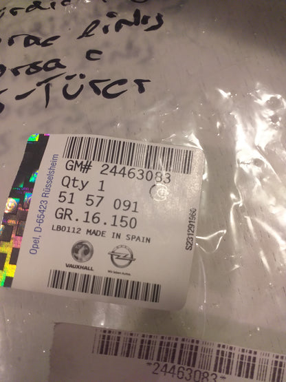 Corsa C 5Türer Gummiabdichtung vorne links original GM Opel NEU