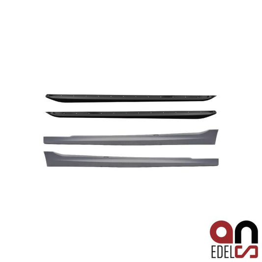AN Set Sport Seitenschweller Performance+ Ansätze grundiert ohne Ambiente Licht passt für BMW 3er G20 G21 Serie + M-Paket ...
