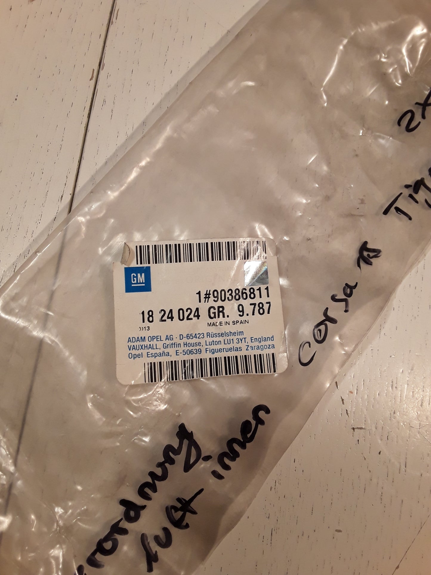 Corsa B Tigra A Flexibel Verordnung Temperatur Luft innen original GM Opel NEU