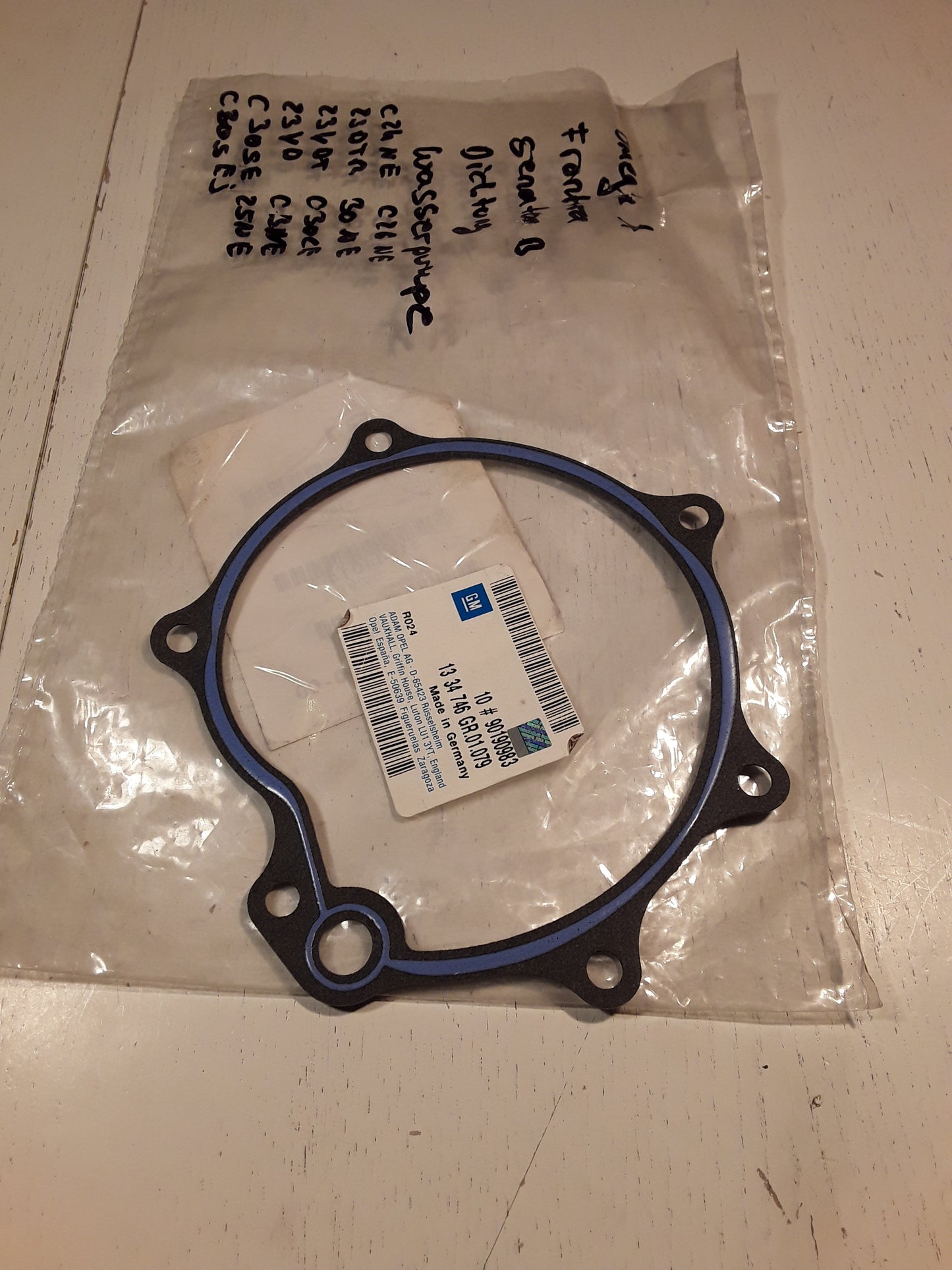 Omega Frontera Senator B Dichtung Wasserpumpe (Motorenbezeichnung siehe Beschreibung) original GM Opel NEU