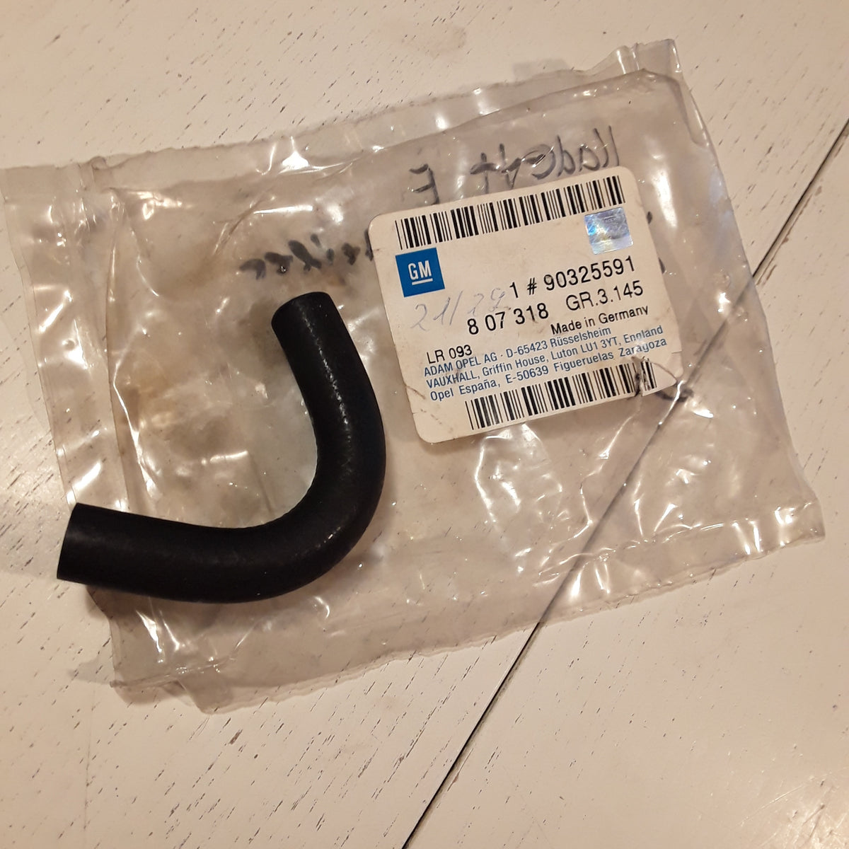 Kadett E Schlauch Verteiler an Druckregler original GM Opel NEU