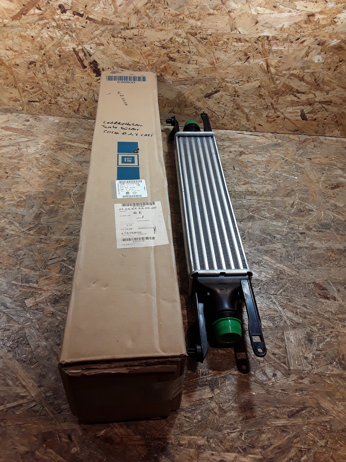 Corsa D 1,3 Ladekühler Turbokühler original GM Opel NEU