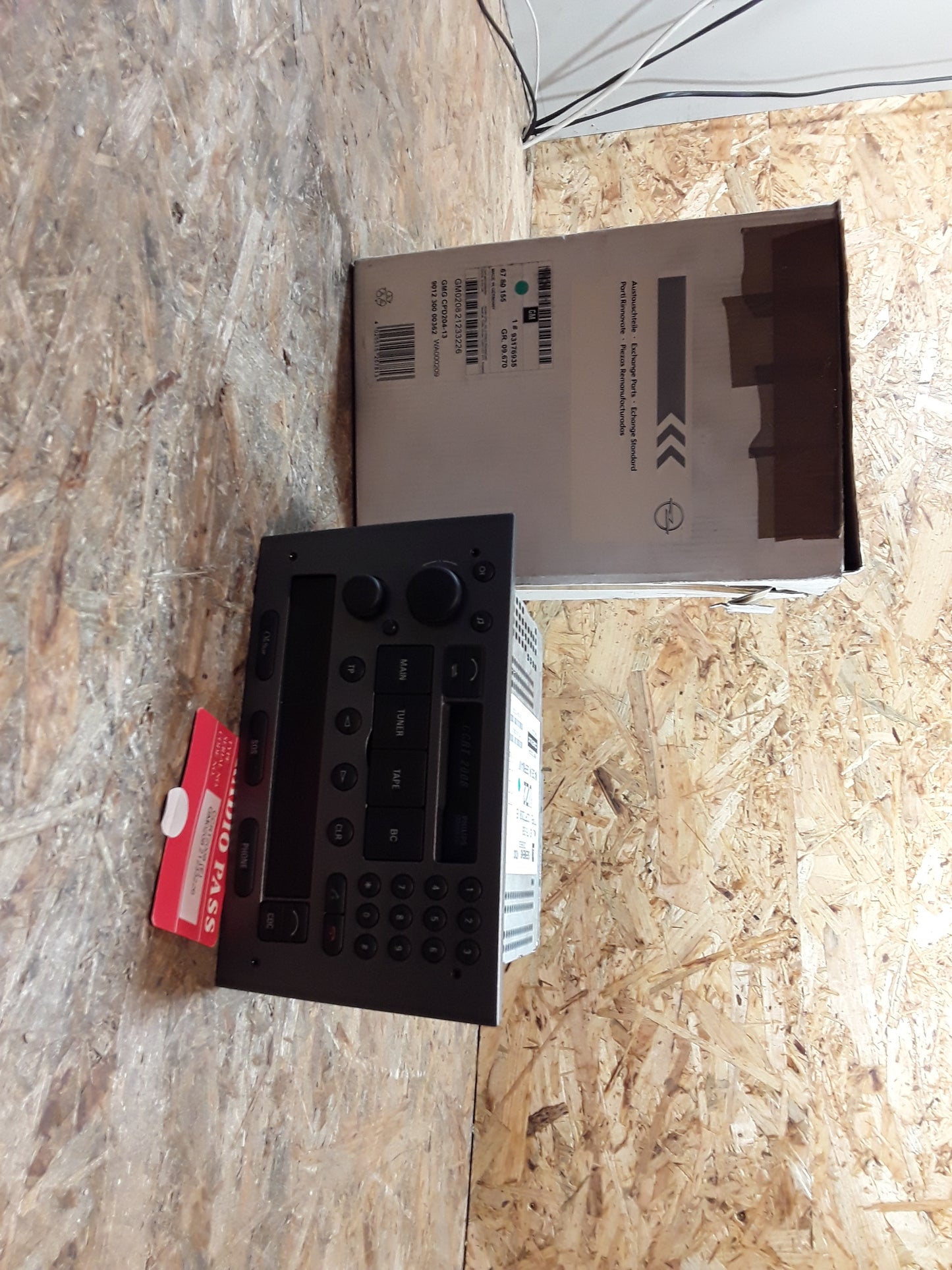 Vectra C Radio Kassette CD Spieler Charcoal-metallic Modell: CCRT 2008 original GM Opel NEU