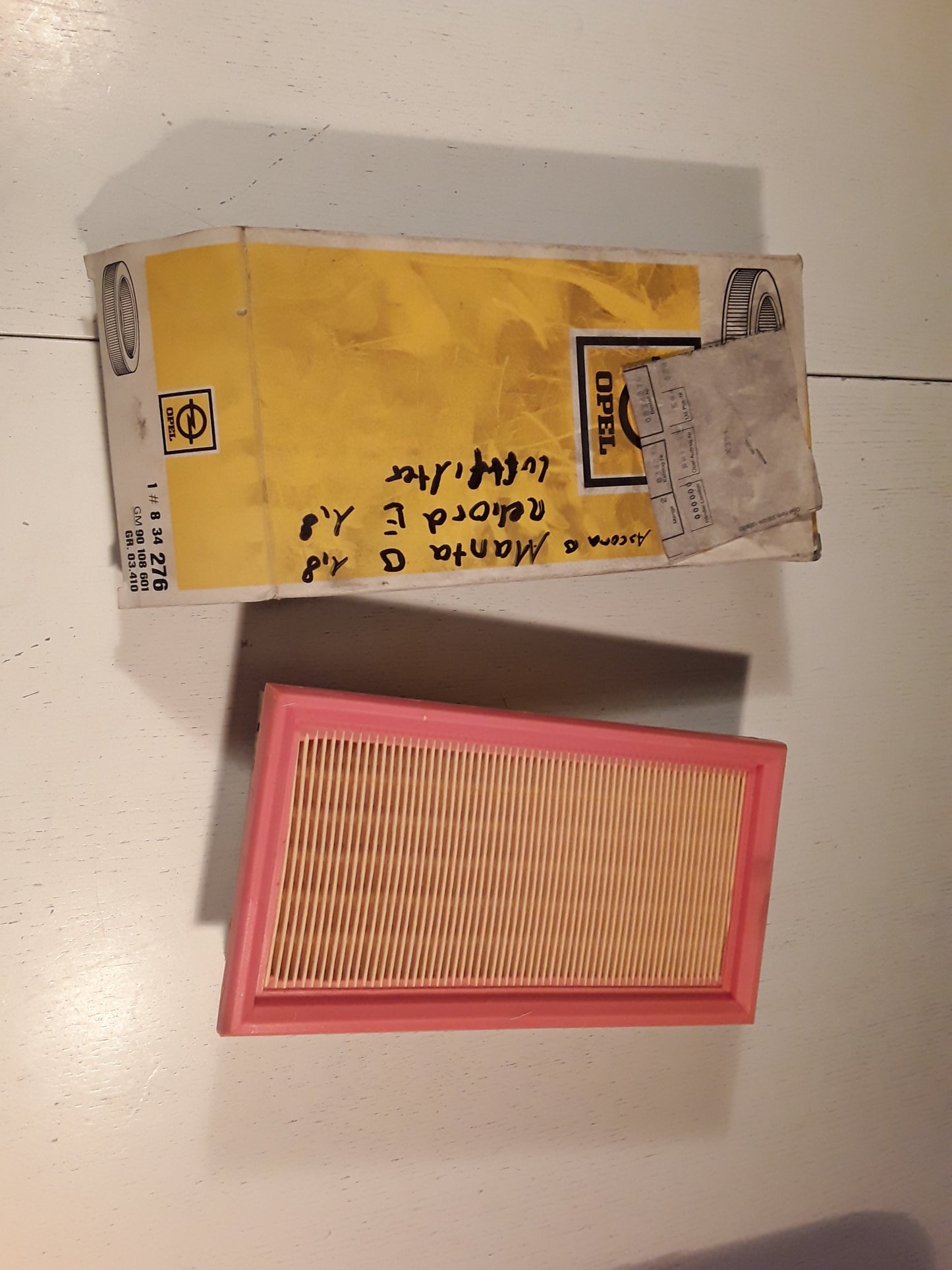 Ascona B Manta B 1,8 Rekord E 1,8 Luftfilter original Opel NEU