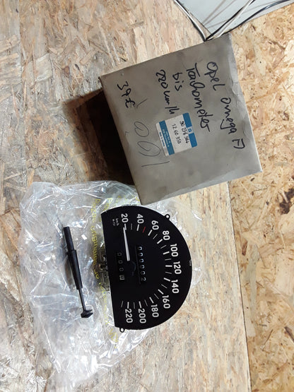 Omega A Tachometer bis 220km/h original GM Opel NEU