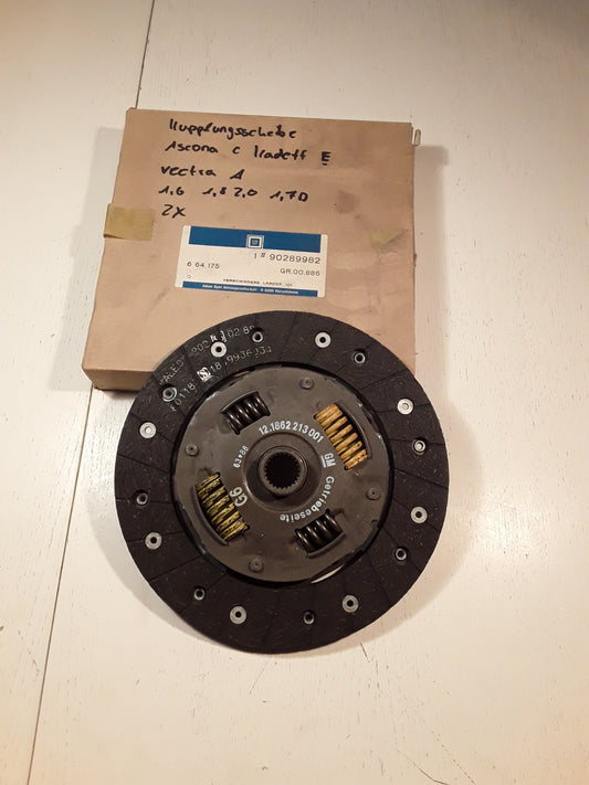 Ascona C Kadett E  Vectra A 1,6, 1,8, 2,0, 1,7D  Kupplungsscheibe original GM Opel NEU