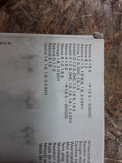 Ascona Corsa Kadett Manta Omega Rekord Vectra Zündkerzensatz à 4Stk. original GM Opel NEU