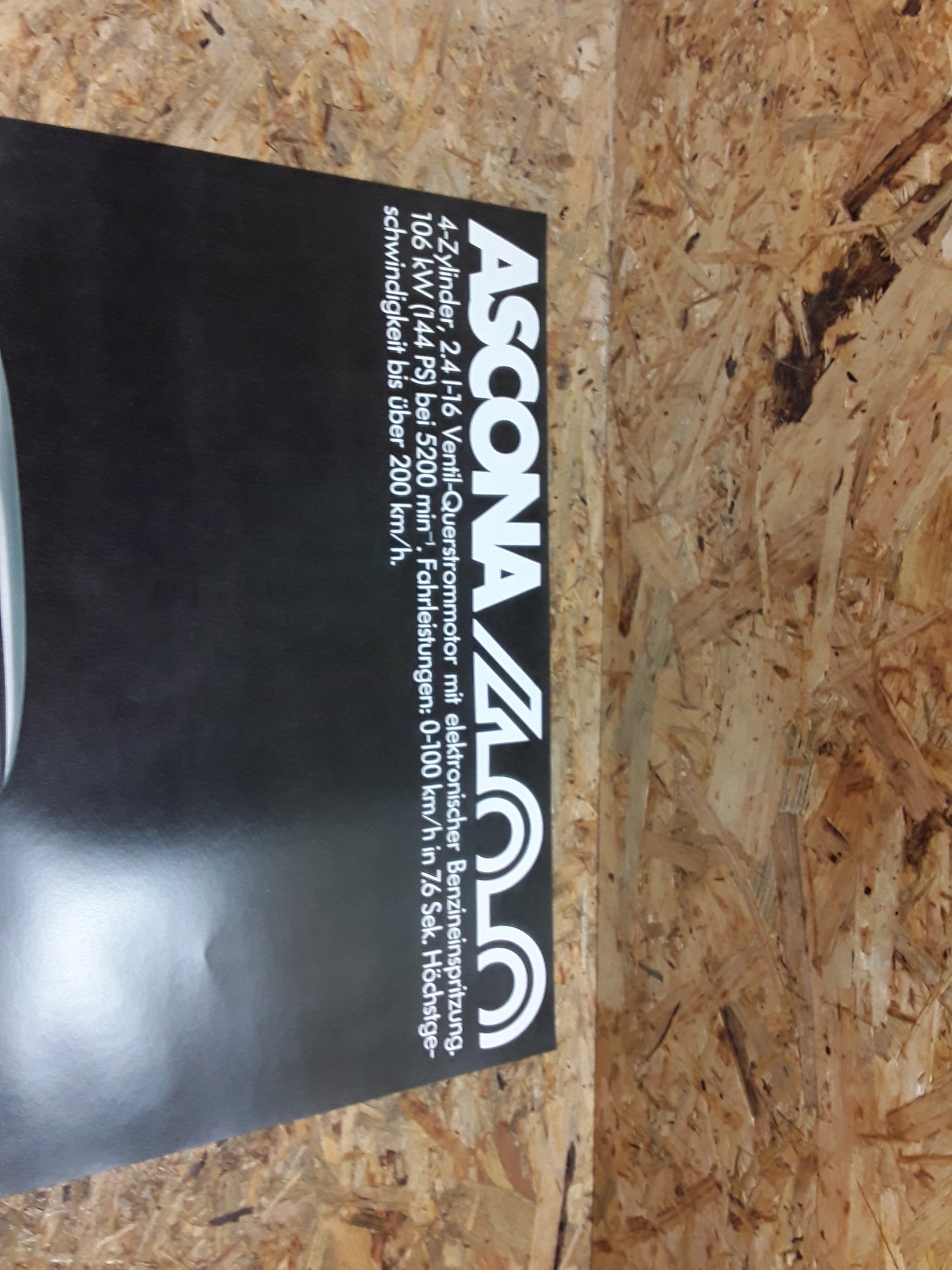 GM Opel Ascona 400 Poster