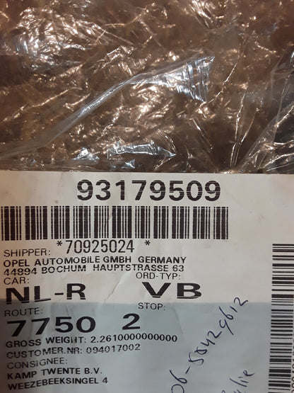Vectra C Fußmattensatz original GM Opel NEU