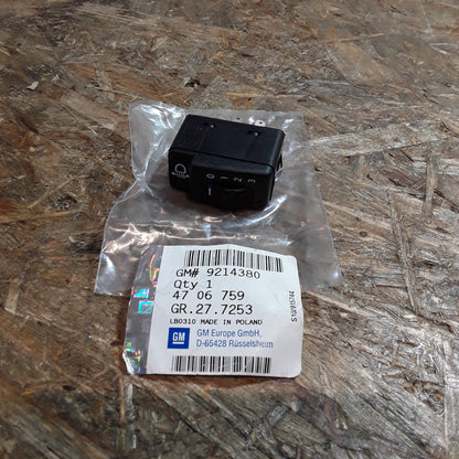 Agila A Corsa B Astra F Schalter Leuchtweitenregulierung original GM Opel NEU