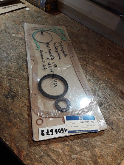 Kadett D 1,8E kadett E 1,8E/1,8SE/1,6s Ascona C 1,8 Dichtungssatz Kurbelgehäuse original GM Opel NEU