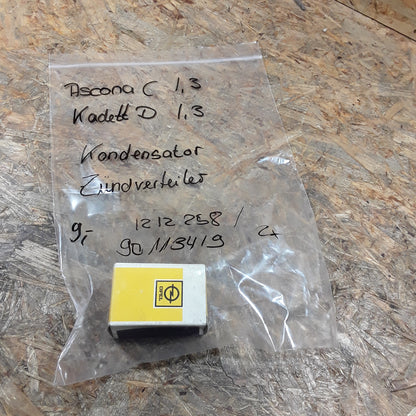 Ascona C 1,3vkadett D 1,3 Kondensator Zündverteiler original GM Opel NEU