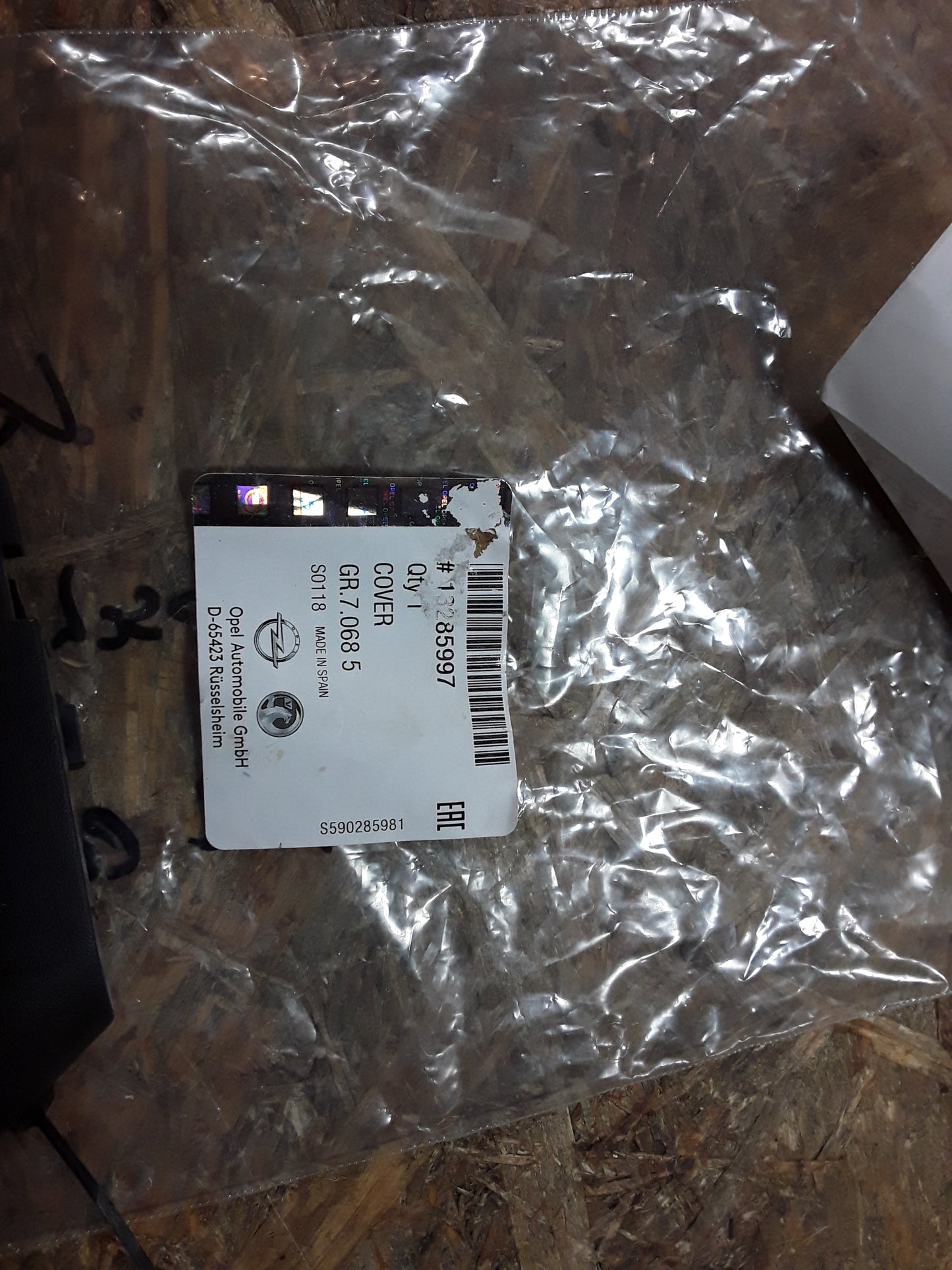 Corsa D Klappe Abschlepphaken original GM Opel NEU