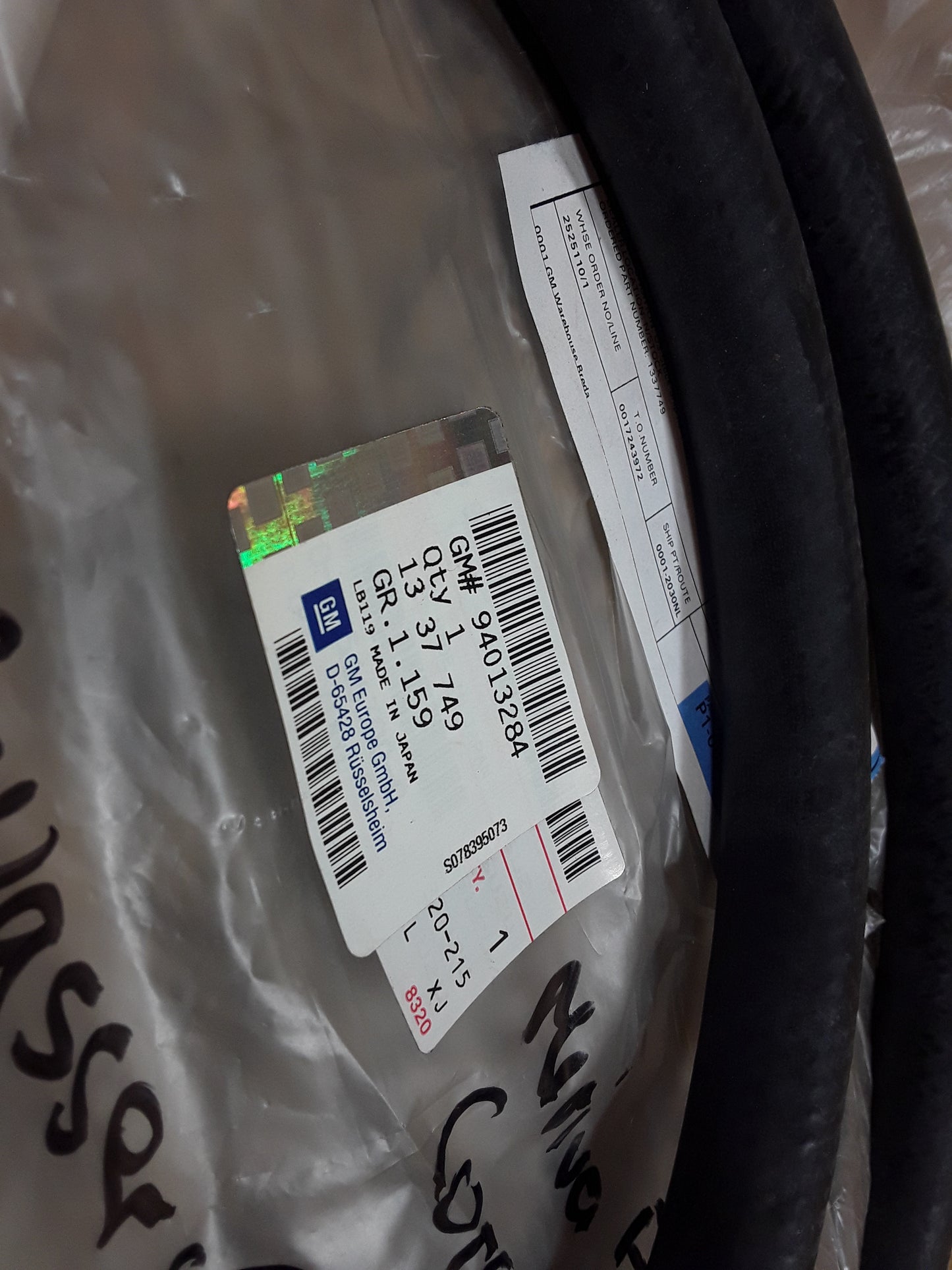 Meriva A Corsa C Kühlwasserschlauch 1,7DTi original GM Opel NEU