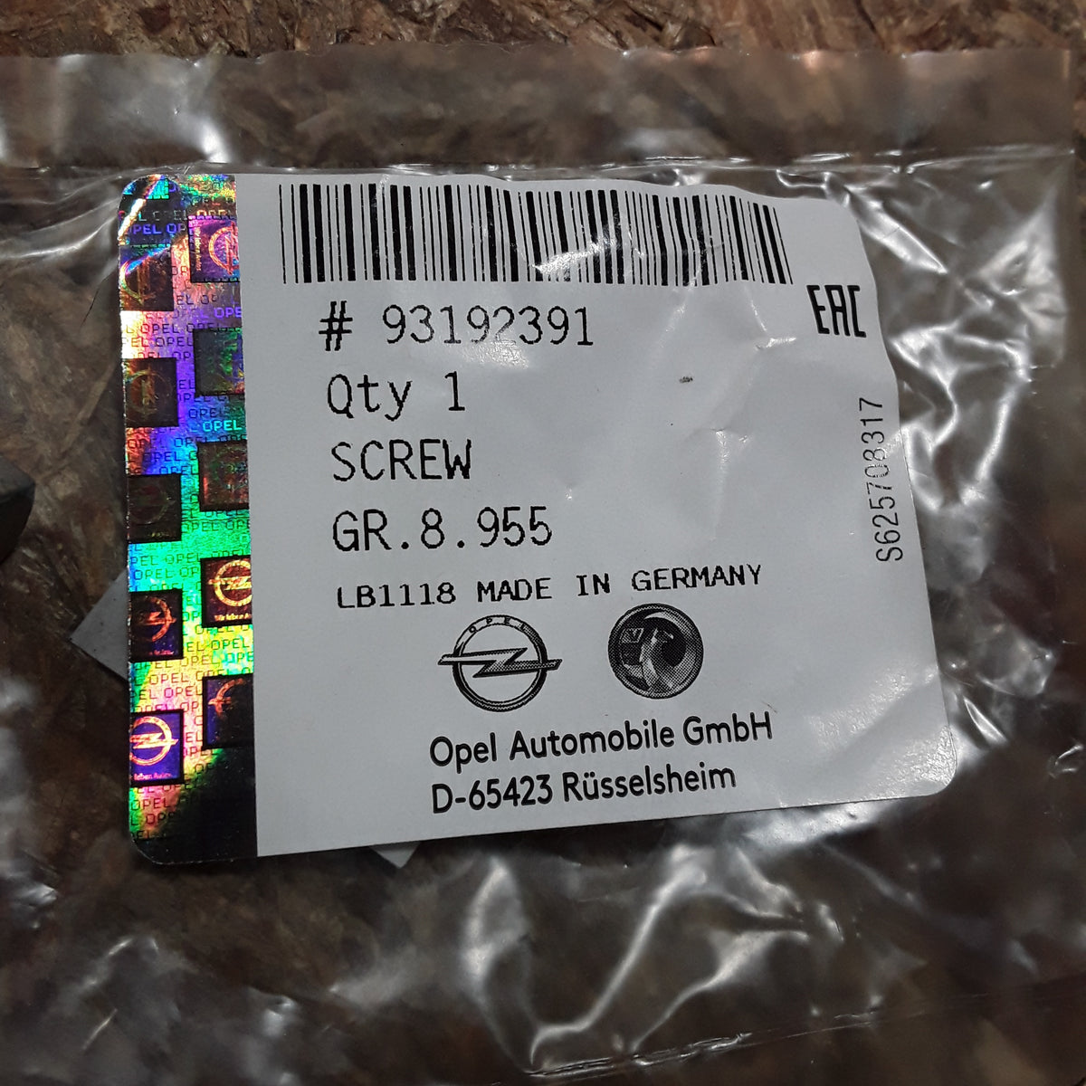 Omega B Vivaro B Schraube Bremssattel original GM Opel NEU