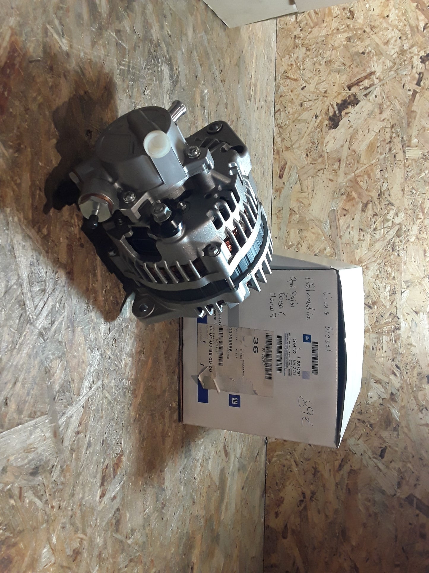 Agila Corsa C Meriva A Lichtmaschine original GM Opel NEU