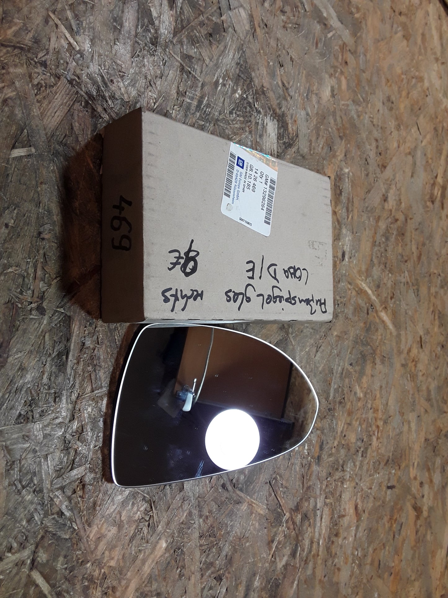 Corsa D/E Außenspiegelglas rechts original GM Opel NEU