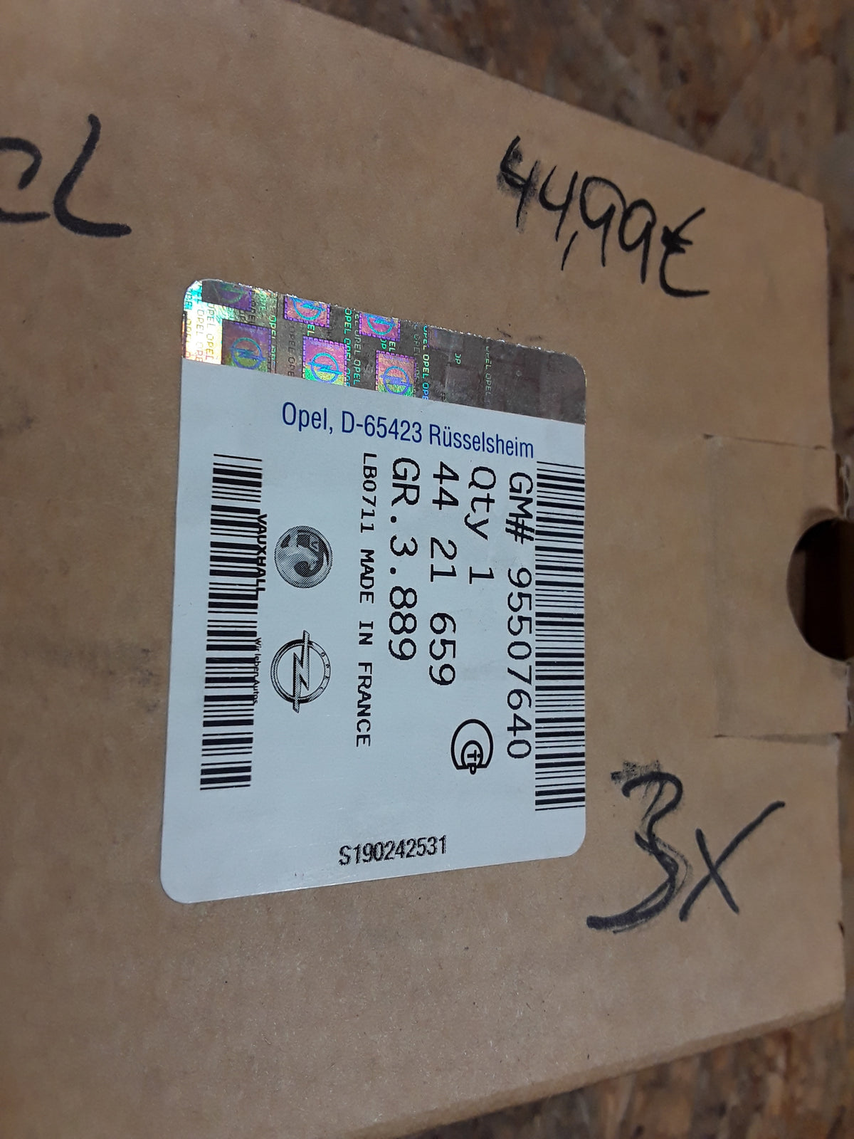 Movano B Renault Master 3 Nissan NV400 Kraftstofffilter / Diesel original GM Opel NEU