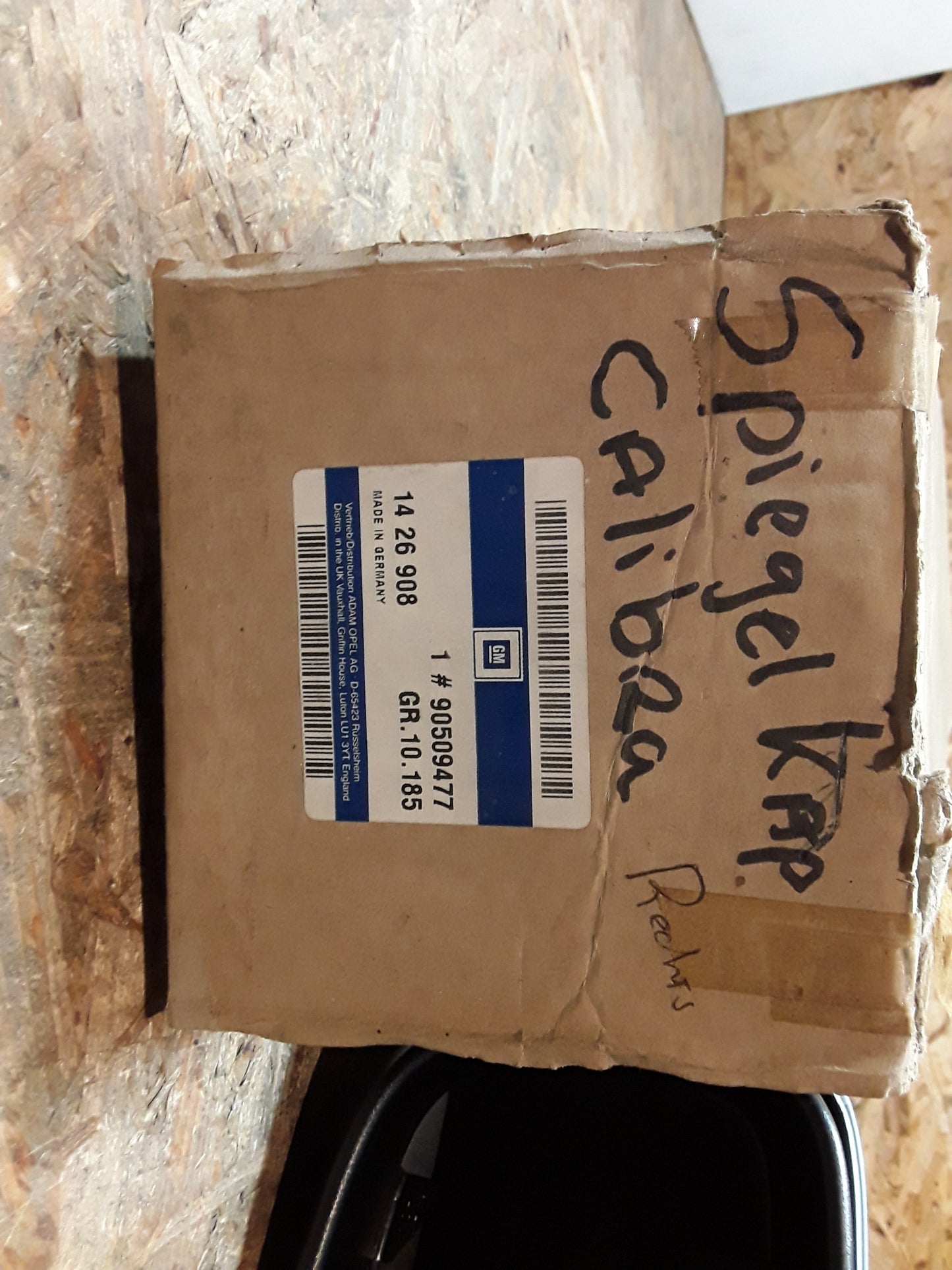 Calibra Abdeckung Außenspiegel ohne Glas original GM Opel NEU