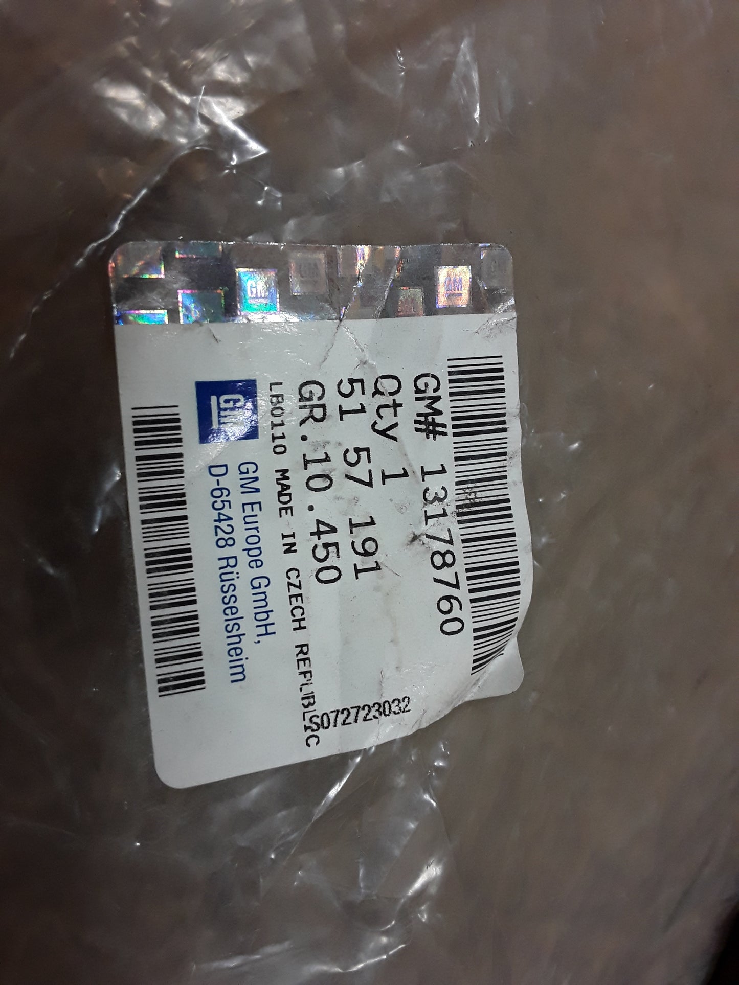 Astra H Gummiabdichtung links original GM Opel NEU