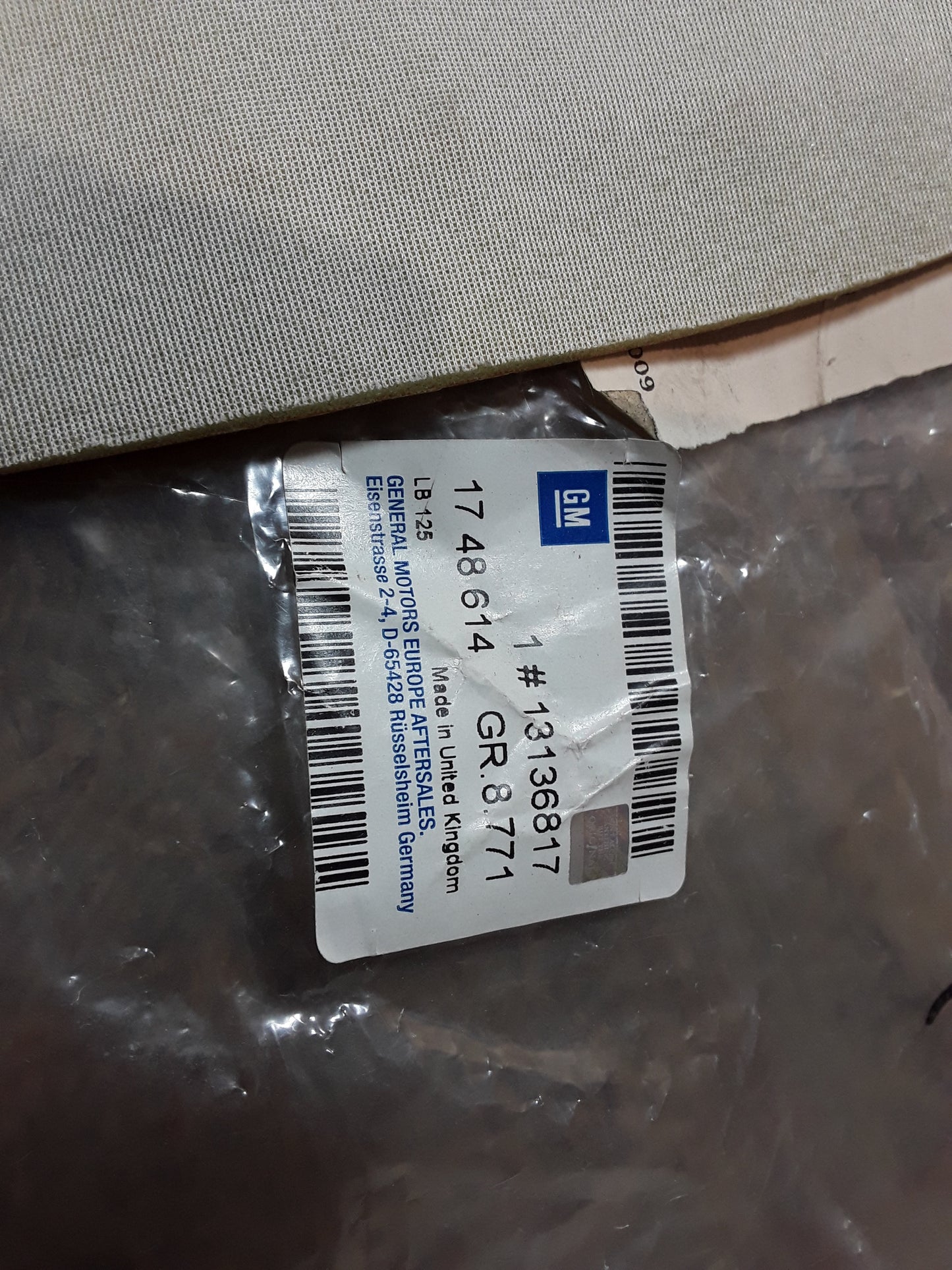 Astra G  Zafira A Heizmatte vorne original GM Opel NEU