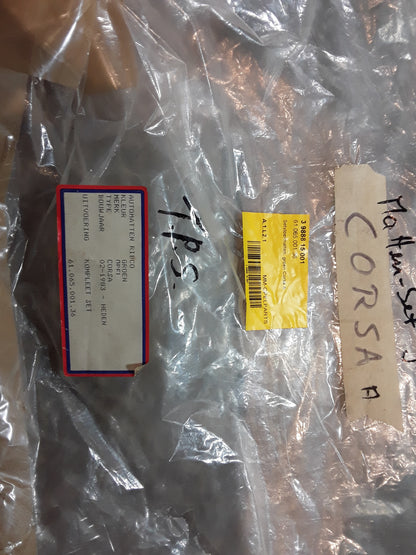 Corsa A Fußmattensatz grün Original Opel NEU