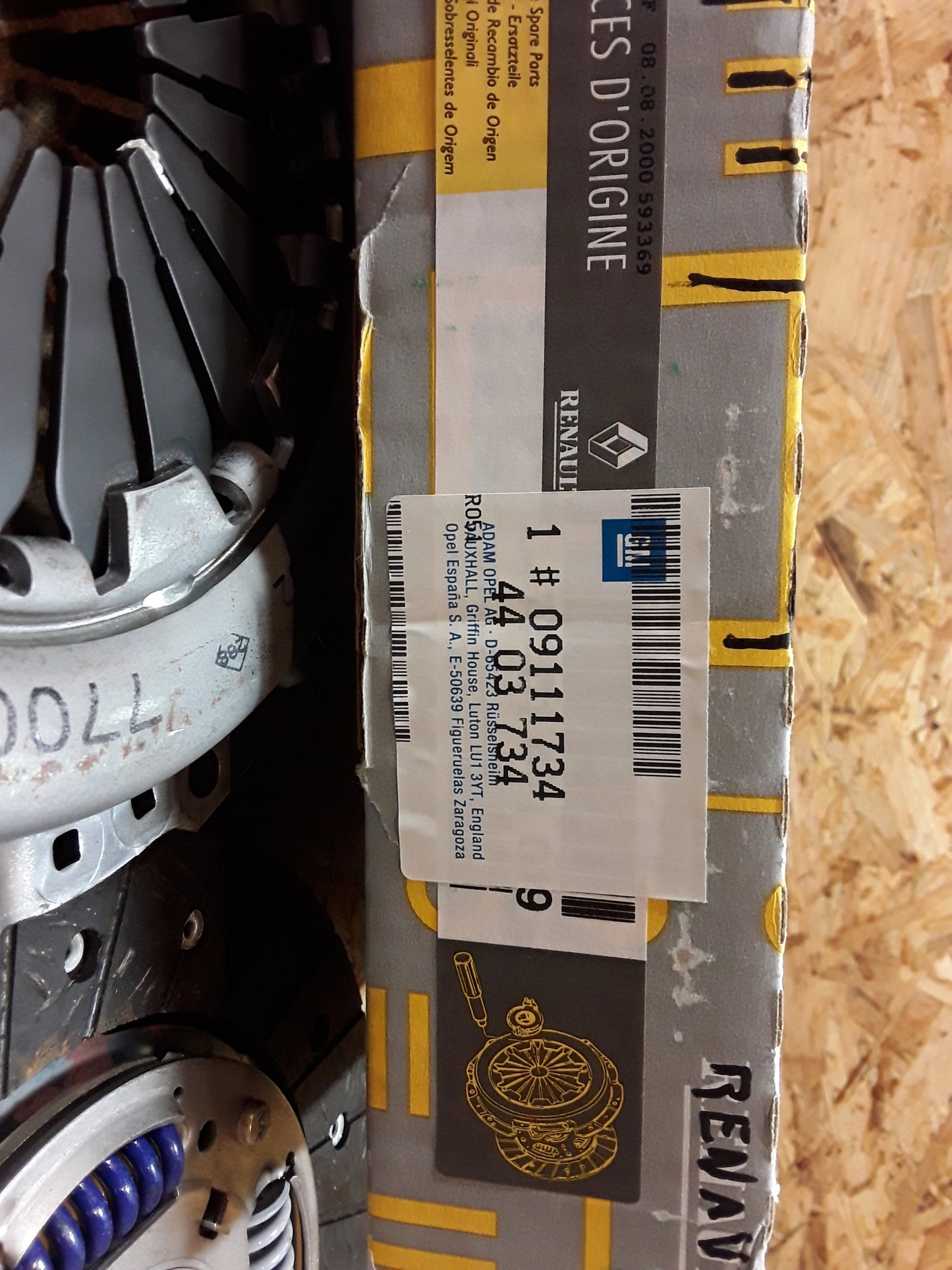 Opel Arena Renault Clio / Kangoo / Megane / Trafic Kupplungssatz 270mm Durchmesser original GM Renault NEU