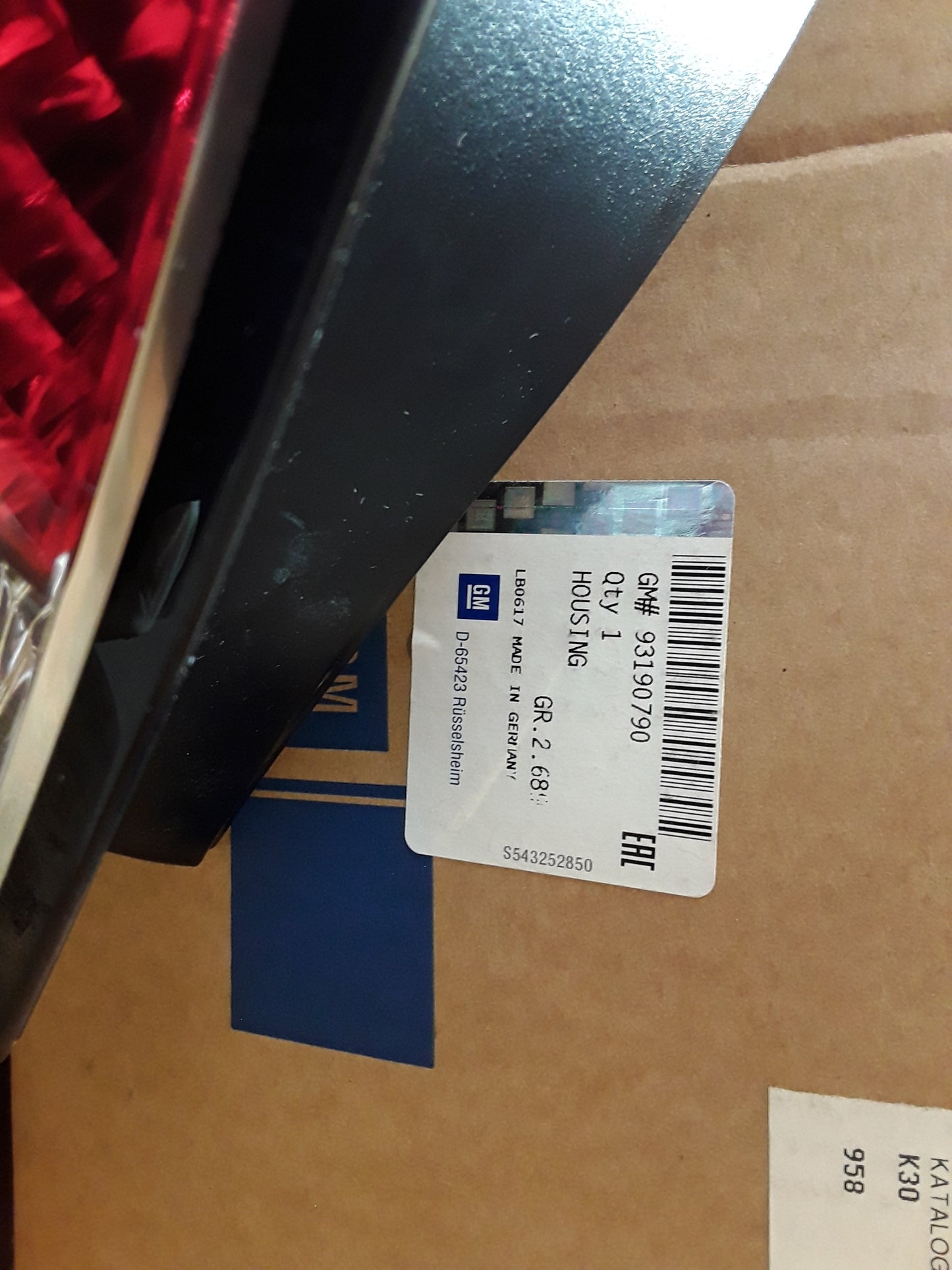 Astra H Heckleuchte links original GM Opel NEU