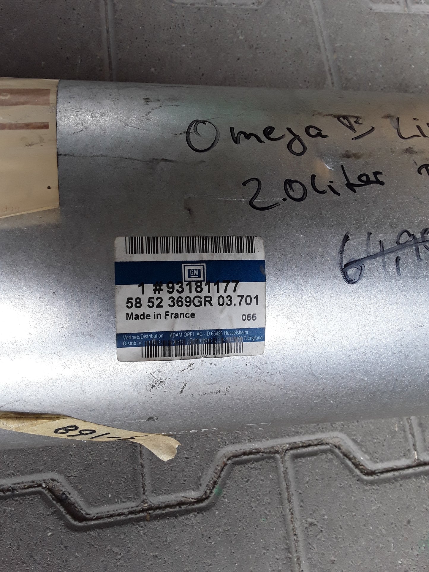 Omega B Limo 2,0l Bj 94-99 Auspuff original GM Opel NEU