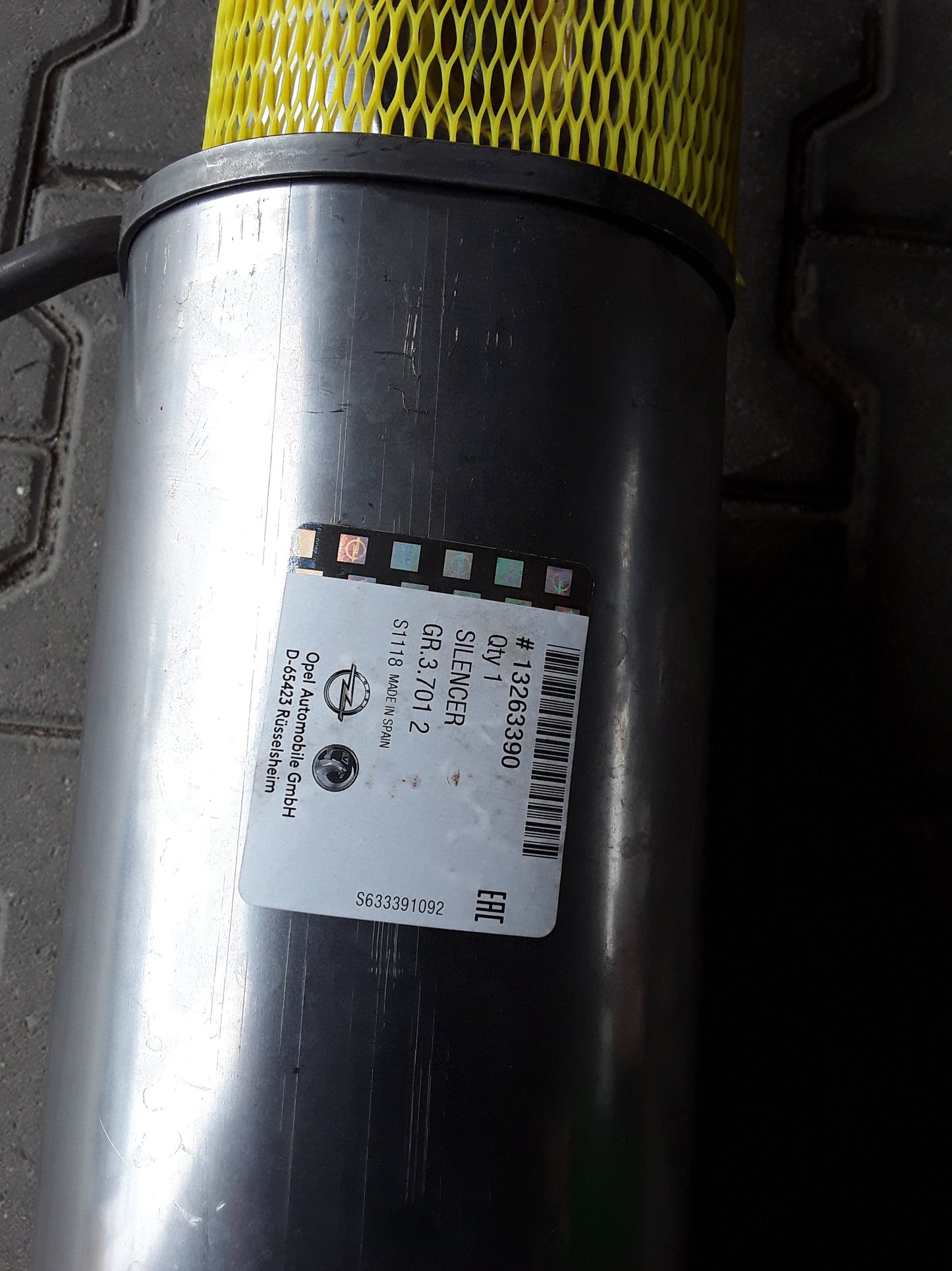 Corsa D Endschalldämpfer Sportoptik 1,2l L08/L68 original GM Opel NEU