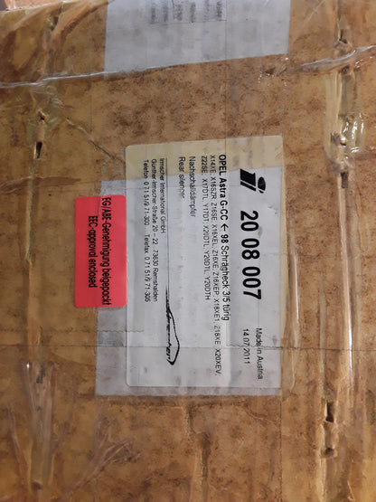 Astra G CC Bj 98 Schrägheck 3/5Türer Nachschalldämpfer original IRMSCHER NEU