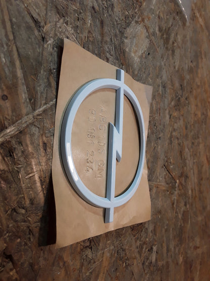 Kadett E Emblem weiß original GM Opel NEU
