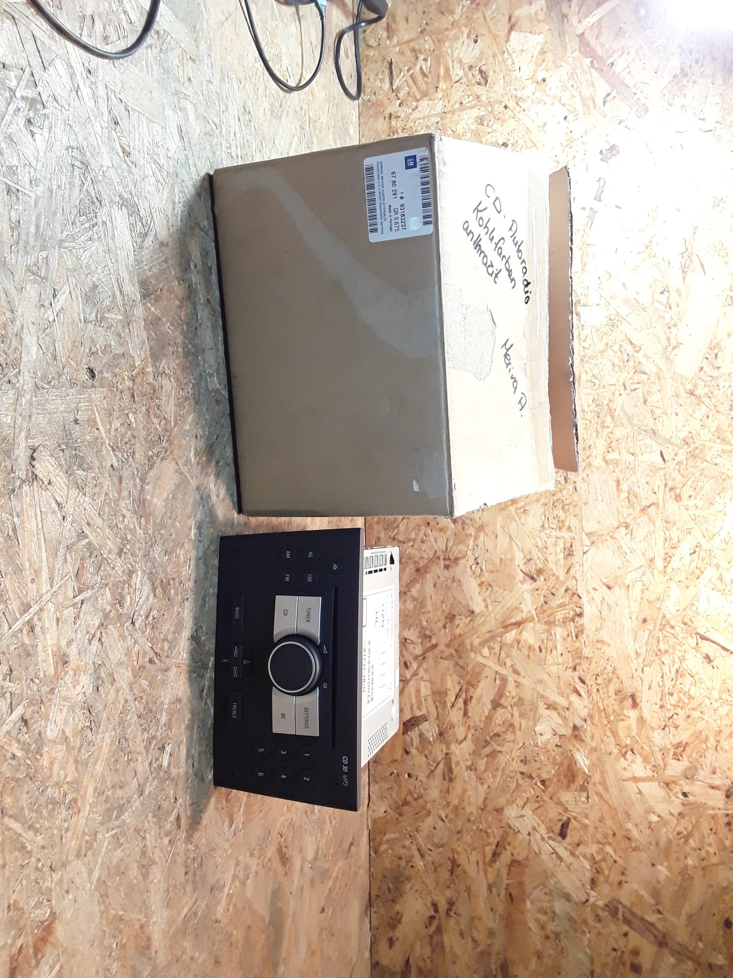 Meriva A CD-Autoradio Kohlefarbe anthrazit original GM Opel NEU