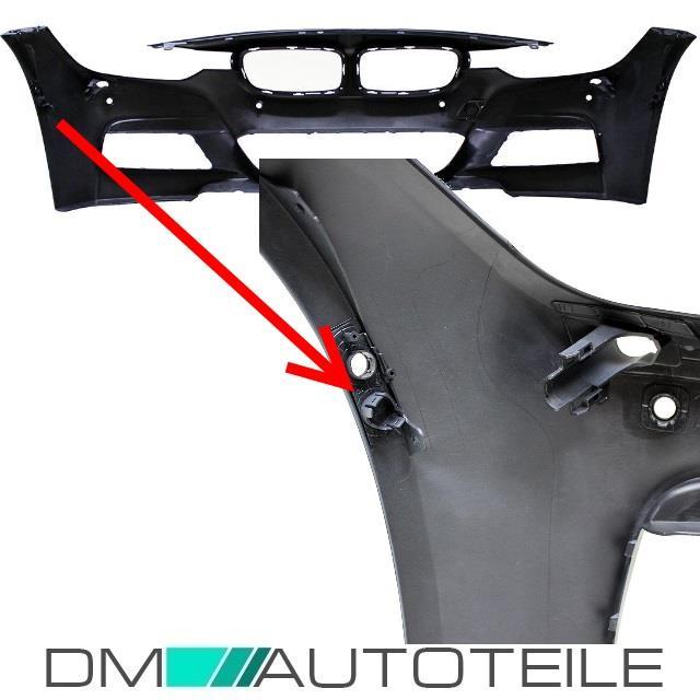 Bodykit Stoßstange Vorne PDC 6-Loch+ Seite + Hinten passt für BMW F30 & M-Paket