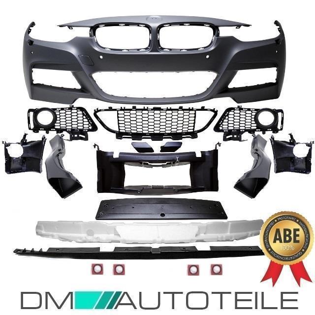 Sport Performance Stoßstange vorne für PDC + Frontspoiler schwarz passend für BMW 3er F30 F31 Serie & M-Paket