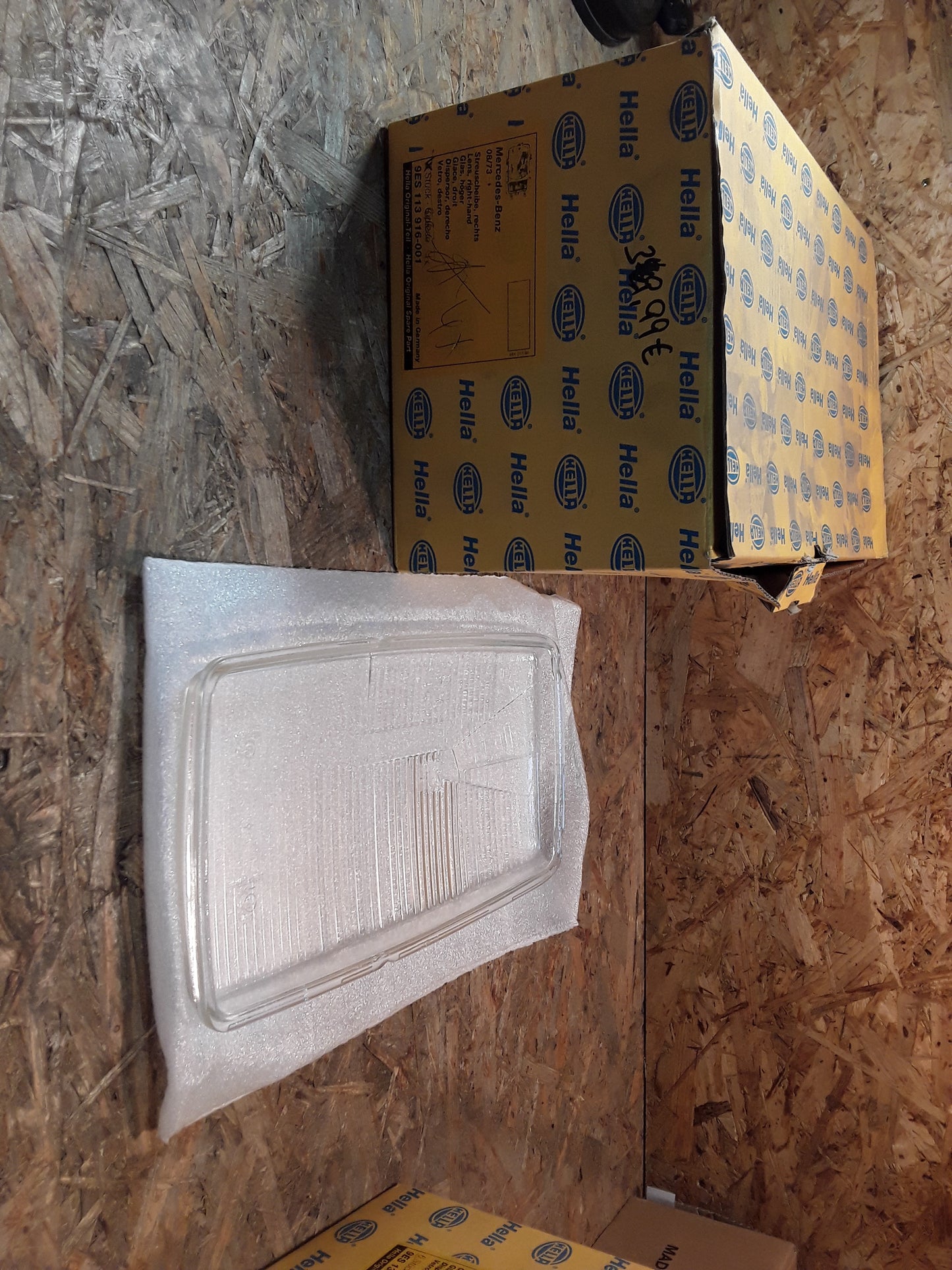 Mercedes Benz 08/73 Streuscheibe rechts original Hella NEU
