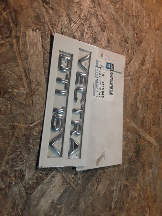 Vectra ab DTi 16V Emblem hinten original GM Opel NEU