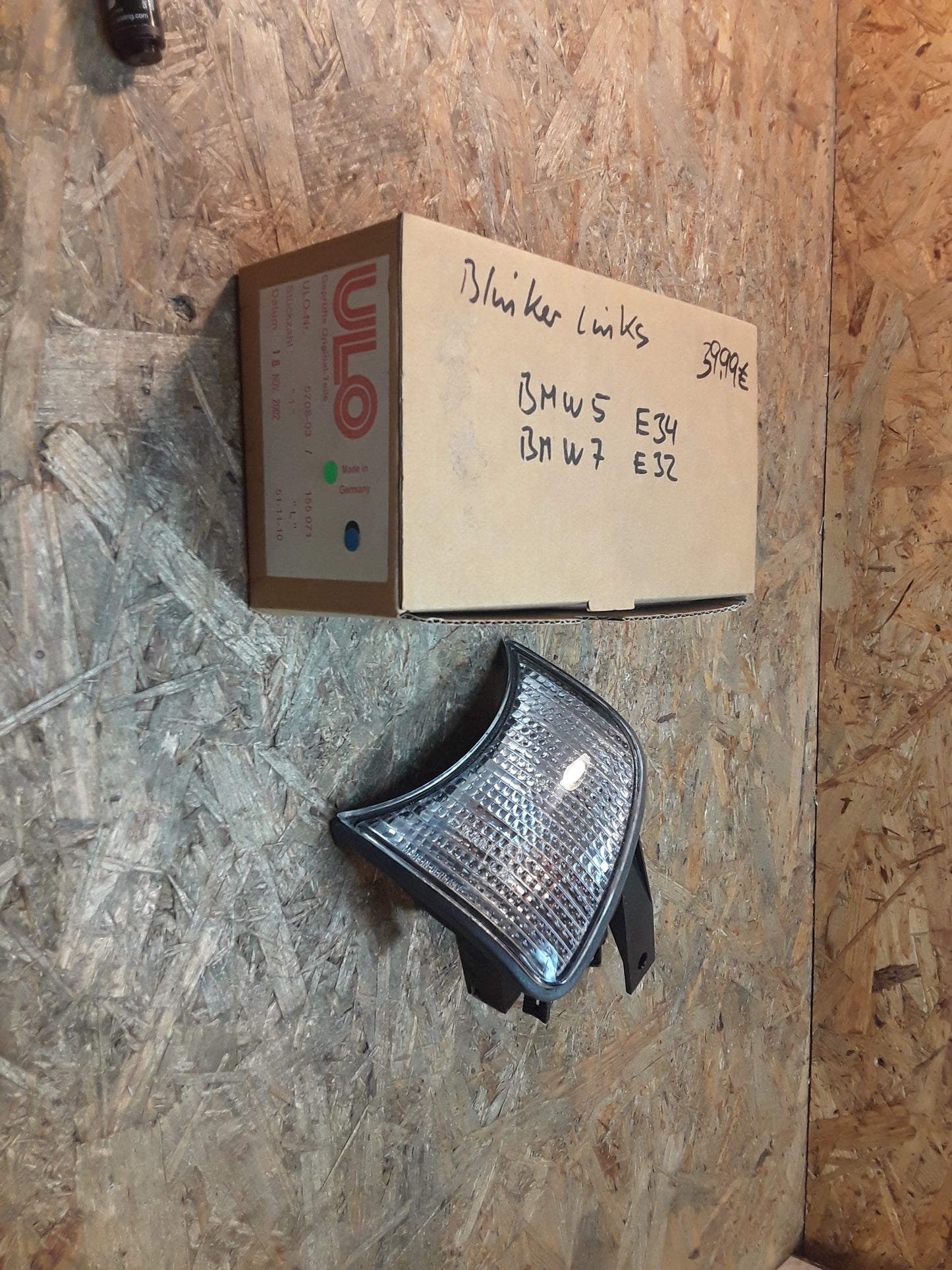 BMW 5 E34/ BMW 7 E32 Blinker links original ULO NEU