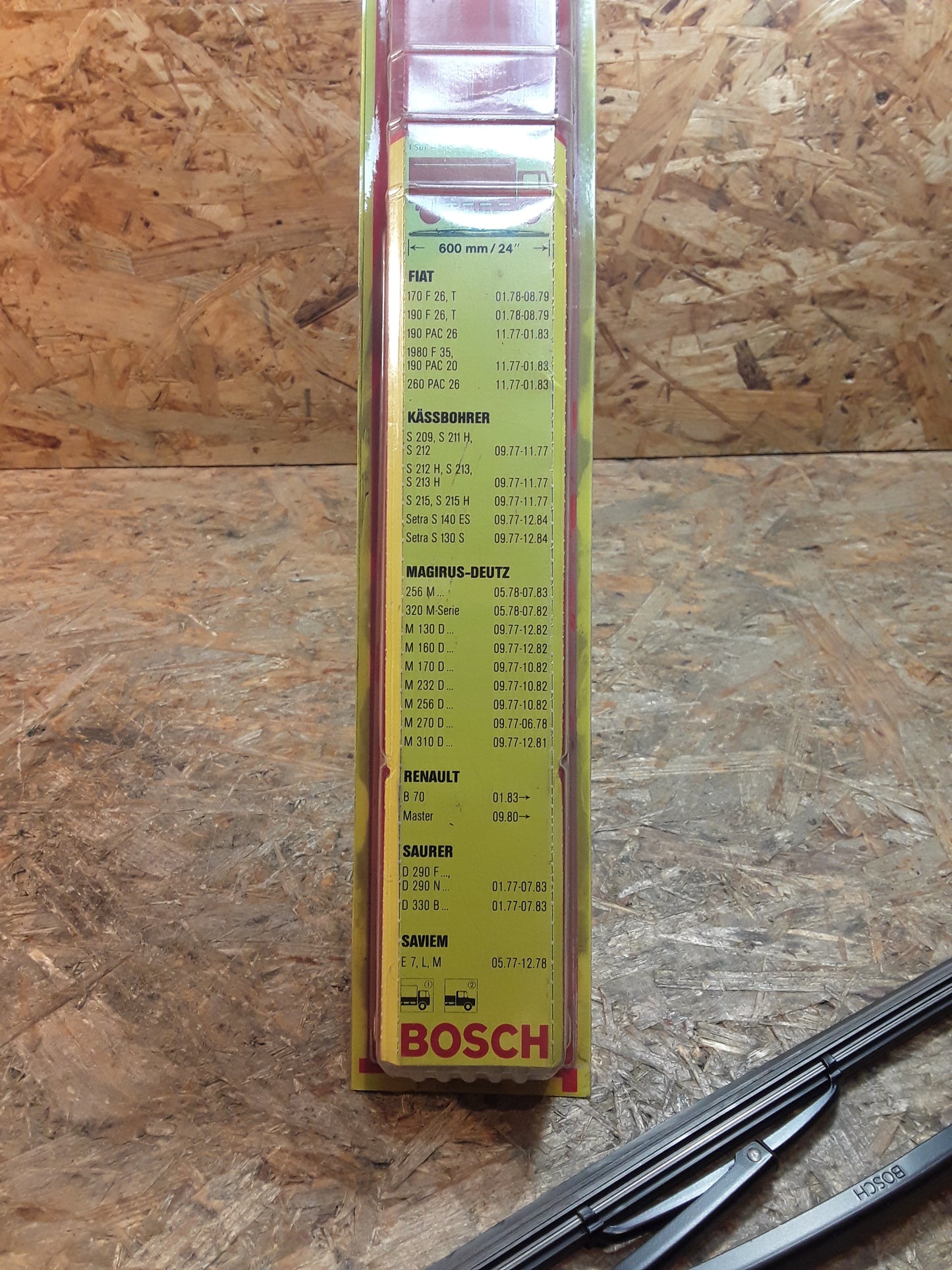 Fiat Kässbohrer Magirus-Deutz Renault Saurer Saviem Scheibenwischerset original Bosch NEU