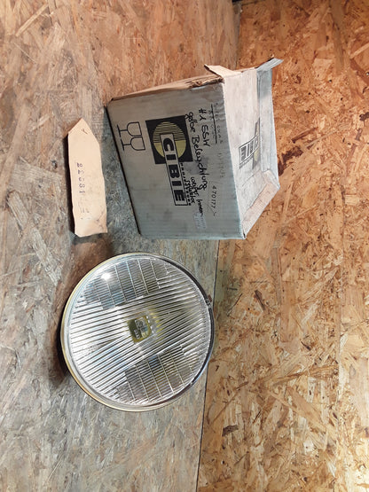 Universal Super Oscar H1 Scheinwerfer 55W gelbe Beleuchtung weißer Innenreflektor original Cibie NEU
