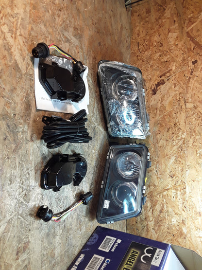 Audi A3 95-01 Bj Scheinwerferset "Angeleyes black" links, ohne Blinker original FK NEU