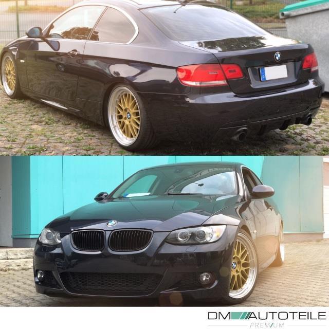 Stoßstange Komplettset Bodykit + Nebel passt für BMW E92 E93 Coupe Cabrio Serie & M-Paket