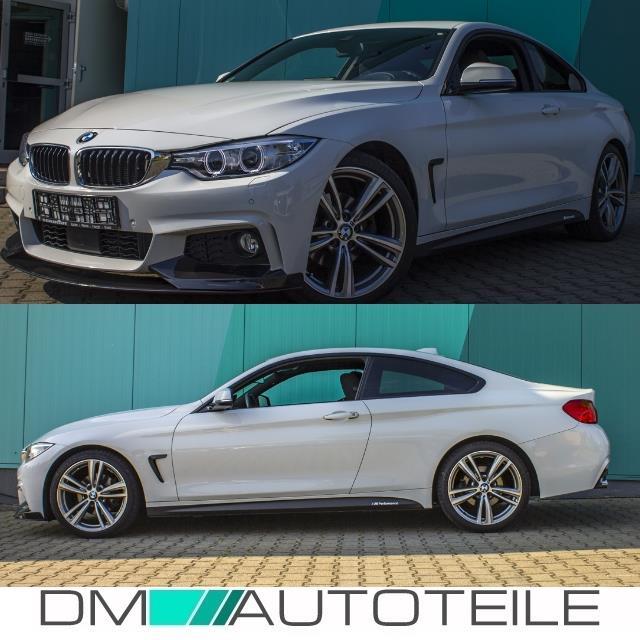 Set Sport-Performance Ansätze Schweller + Folie passend für BMW 4er F32 F33 F36 mit M-Paket 13-17 + ABE*