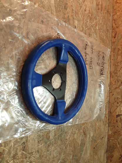 Lenkrad Kustleder blau 30cm Durchmesser ohne Hersteller NEU