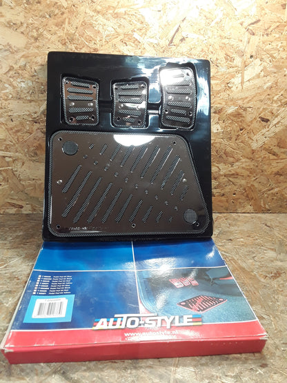 Diverse Fahrzeuge Sportpedal-Set Chrom-schwarz original AutoStyle NEU