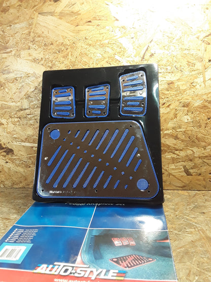 Diverse Fahrzeuge Sportpedal-Set Chrom-blau original AutoStyle NEU
