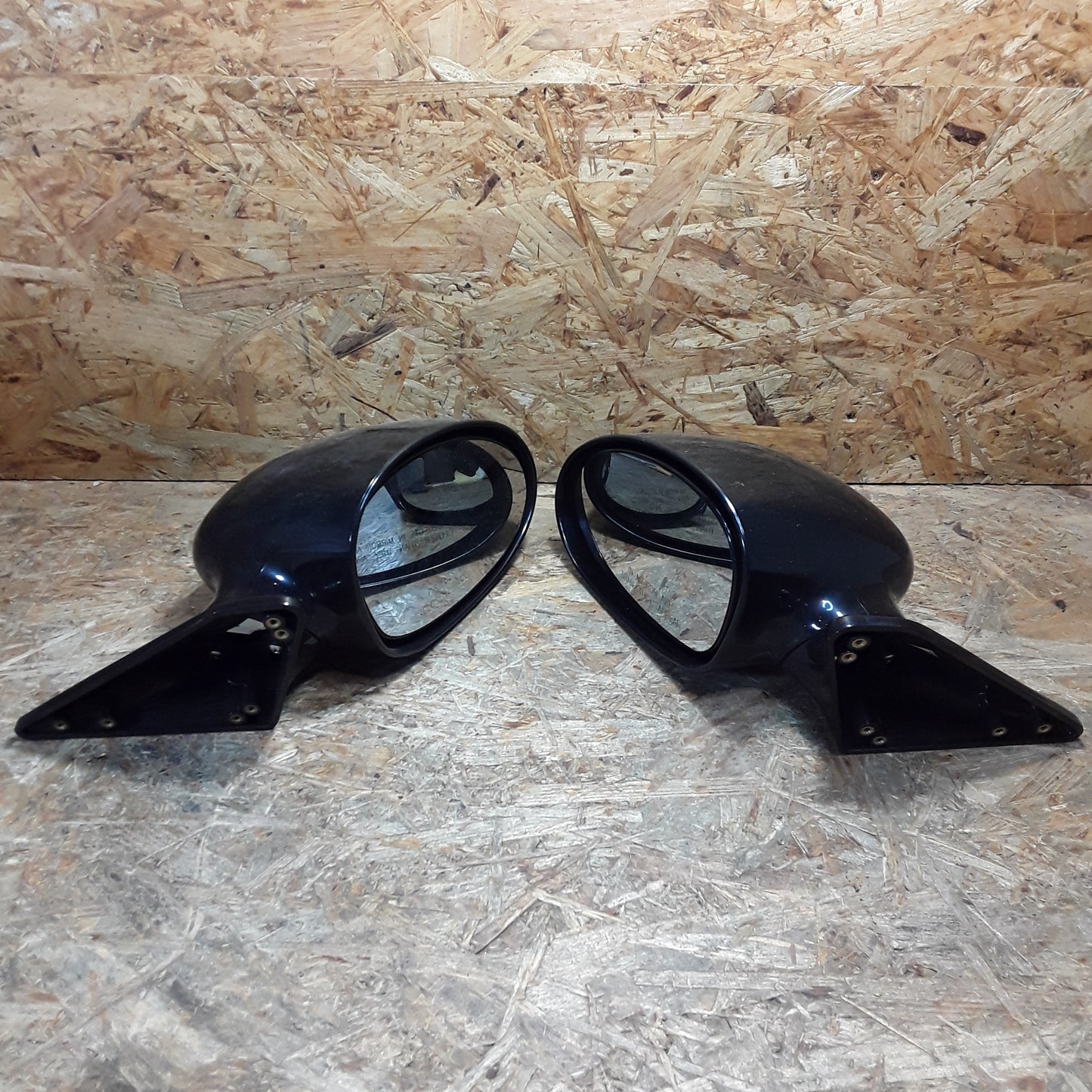 Diverse Fahrzeuge universal Sportspiegelset schwarz-glänzend original Daiwa NEU